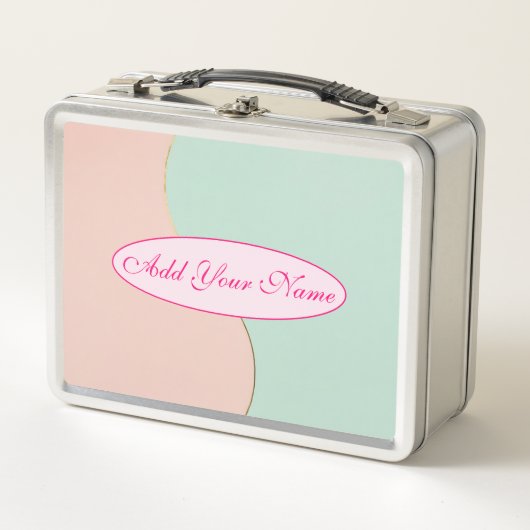 Moderne Abstracte Roze Mint Collectie (Voorkant)
