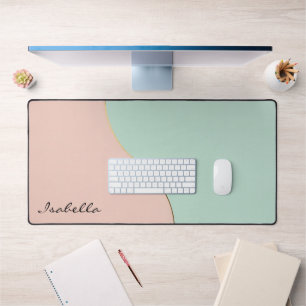 Moderne Abstracte Roze Mint Collectie Bureaumat