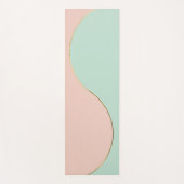 Moderne Abstracte Roze Mint Collectie Yogamat (Voorkant)