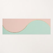 Moderne Abstracte Roze Mint Collectie Yogamat (Voorkant (horizontaal))
