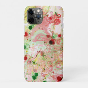 Moderne Abstracte roze rode gele Sjabloon Case-Mate iPhone Case