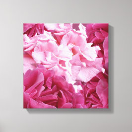 Moderne abstracte roze roos digitale beeldende ku canvas afdruk