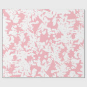 Moderne Abstracte Roze Witte Bloem Cadeaupapier (Vlak)