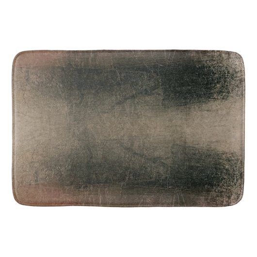 Moderne Abstracte Roze Zwarte Gouden Grunge Badmat (Voorkant)