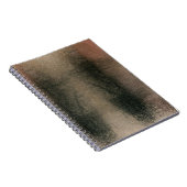 Moderne Abstracte roze zwarte goudgrunge Notitieboek (Rechterzijde)