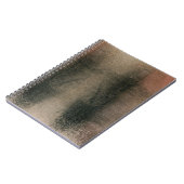 Moderne Abstracte roze zwarte goudgrunge Notitieboek (Linkerzijde)