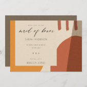 MODERNE ABSTRACTE RUST KUNSTMATIEK IS MIJN GEVOEL KAART (Voorkant / Achterkant)