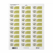 MODERNE ABSTRACTE RUSTISCHE LIME GROENE KRAFT ADRE ETIKET (Full Sheet)