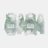 Moderne Abstracte Sage Green Moss WatercoloFavor B Bedankdoosjes (Uitgevouwen)