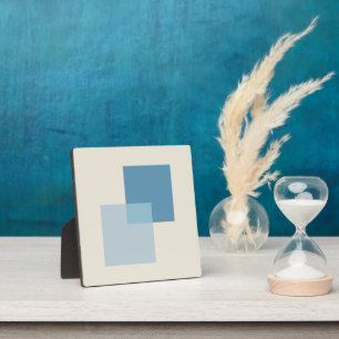Moderne Abstracte schaduwen van blauw, minimalisti Fotoplaat