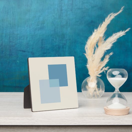 Moderne Abstracte schaduwen van blauw, minimalisti Fotoplaat (Insitu)