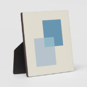 Moderne Abstracte schaduwen van blauw, minimalisti Fotoplaat (Voorkant)