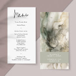 Moderne Abstracte schilder Sage Groene Bruiloft Menu<br><div class="desc">Modern Abstract Schilderachtig Sage Groen Bruiloft Menu</div>