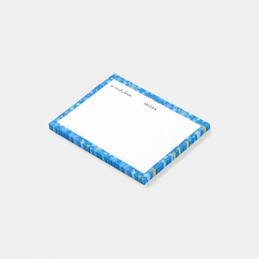 Moderne abstracte schilderige en geschrifte post post-it® notes (Schuin)