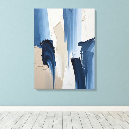 Moderne Abstracte schilderij Canvas Print (Insitu (Houten vloer))
