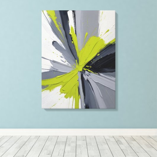 Moderne Abstracte schilderij Canvas Print (Insitu (Houten vloer))