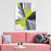 Moderne Abstracte schilderij Canvas Print (Insitu (Woonkamer))