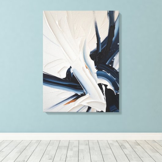 Moderne Abstracte schilderij Canvas Print (Insitu (Houten vloer))