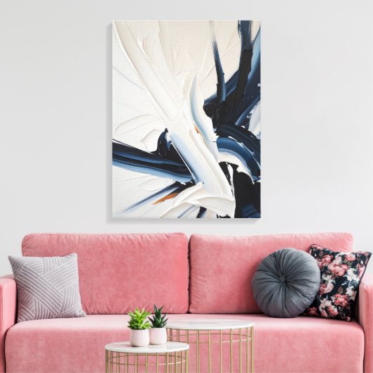 Moderne Abstracte schilderij Canvas Print (Insitu (Woonkamer))