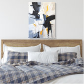 Moderne Abstracte schilderij Canvas Print (Insitu (Slaapkamer))