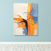 Moderne Abstracte schilderij Canvas Print (Insitu (Houten vloer))