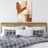 Moderne Abstracte schilderij Canvas Print (Insitu (Slaapkamer))