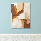 Moderne Abstracte schilderij Canvas Print (Insitu (Houten vloer))