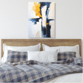 Moderne Abstracte schilderij Canvas Print (Insitu (Slaapkamer))