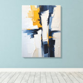 Moderne Abstracte schilderij Canvas Print (Insitu (Houten vloer))