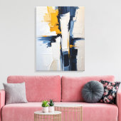 Moderne Abstracte schilderij Canvas Print (Insitu (Woonkamer))