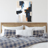 Moderne Abstracte schilderij Canvas Print (Insitu (Slaapkamer))