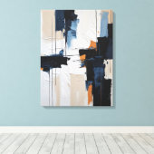 Moderne Abstracte schilderij Canvas Print (Insitu (Houten vloer))
