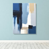 Moderne Abstracte schilderij Canvas Print (Insitu (Houten vloer))