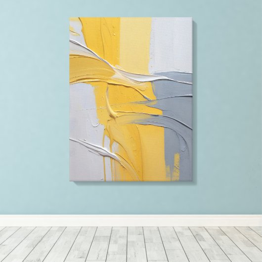 Moderne Abstracte schilderij Canvas Print (Insitu (Houten vloer))