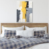 Moderne Abstracte schilderij Canvas Print (Insitu (Slaapkamer))
