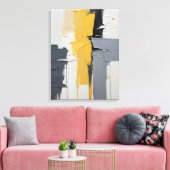 Moderne Abstracte schilderij Canvas Print (Insitu (Woonkamer))