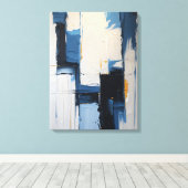 Moderne Abstracte schilderij Canvas Print (Insitu (Houten vloer))