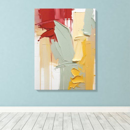 Moderne Abstracte schilderij Canvas Print (Insitu (Houten vloer))