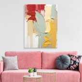 Moderne Abstracte schilderij Canvas Print (Insitu (Woonkamer))