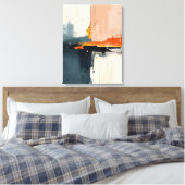 Moderne Abstracte schilderij Canvas Print (Insitu (Slaapkamer))