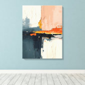 Moderne Abstracte schilderij Canvas Print (Insitu (Houten vloer))