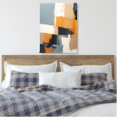 Moderne Abstracte schilderij Canvas Print (Insitu (Slaapkamer))