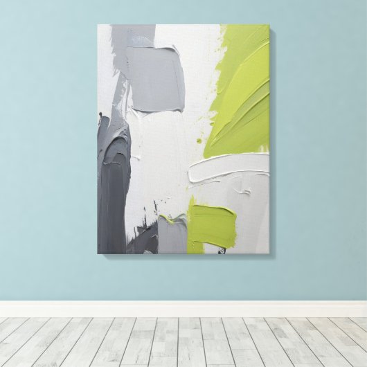Moderne Abstracte schilderij Canvas Print (Insitu (Houten vloer))