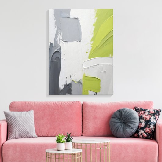 Moderne Abstracte schilderij Canvas Print (Insitu (Woonkamer))