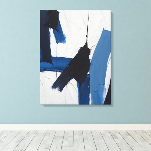 Moderne Abstracte schilderij Canvas Print (Insitu (Houten vloer))
