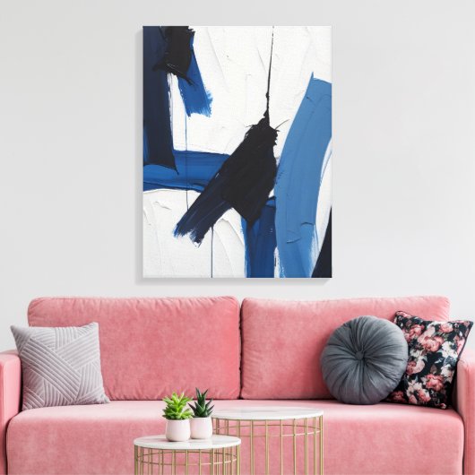 Moderne Abstracte schilderij Canvas Print (Insitu (Woonkamer))