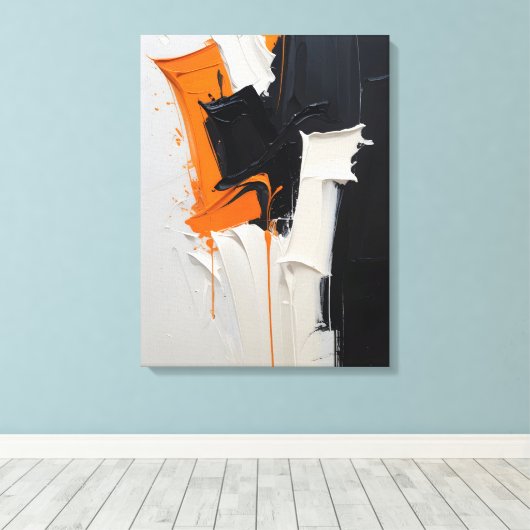 Moderne Abstracte schilderij Canvas Print (Insitu (Houten vloer))