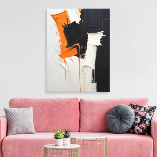Moderne Abstracte schilderij Canvas Print (Insitu (Woonkamer))