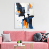 Moderne Abstracte schilderij Canvas Print (Insitu (Woonkamer))