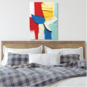 Moderne Abstracte schilderij Canvas Print (Insitu (Slaapkamer))